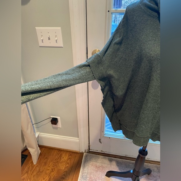 Anthropologie Postage Stamp Sweater Women's Medium Green Cowl Neck - Picture 6 of 10